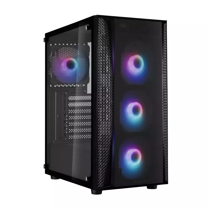 Caja de PC Silverstone FARA B1 PRO torre negra