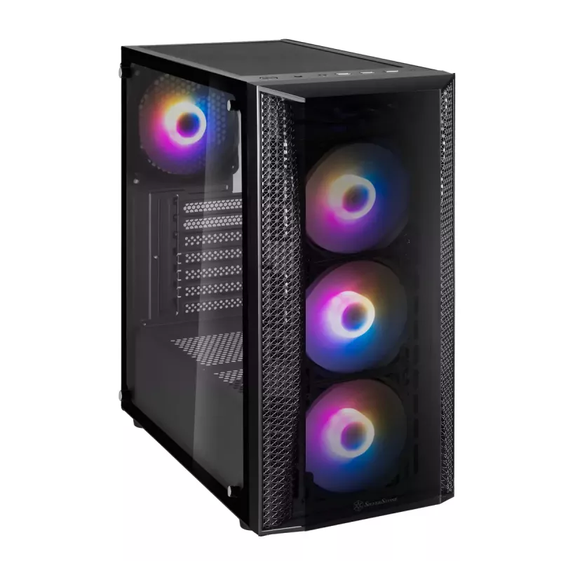 Caja de PC Silverstone FARA B1 PRO torre negra