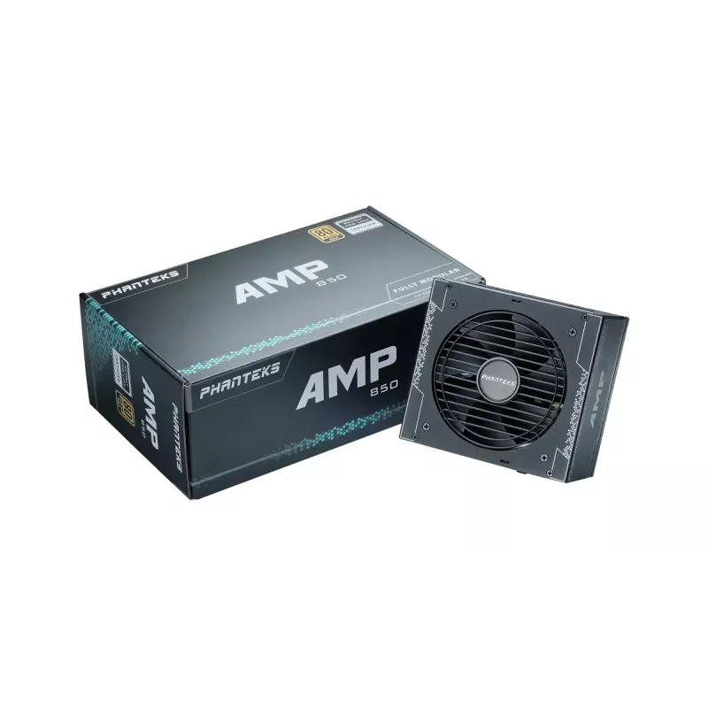 Fuente de alimentación Phanteks AMP GH 850W, 80 PLUS Gold, ATX 3.1, PCIe 5.1, negra