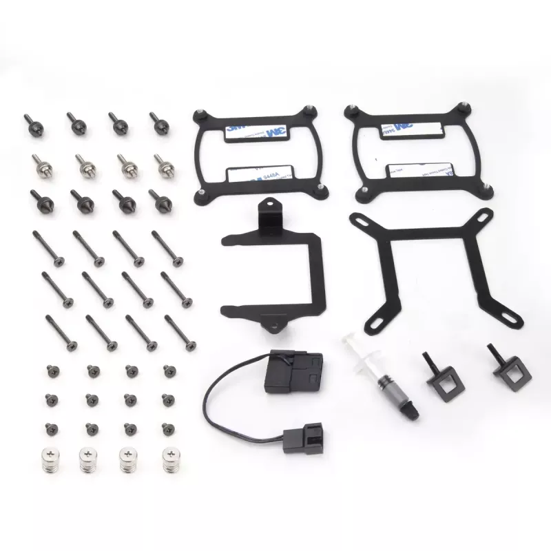 Refrigeración líquida AiO para CPU SilverStone Permafrost PF360-ARGB V2 SST-PF360-ARGB-V2 de 360 mm, ARGB, con controlador RGB incluido, negra