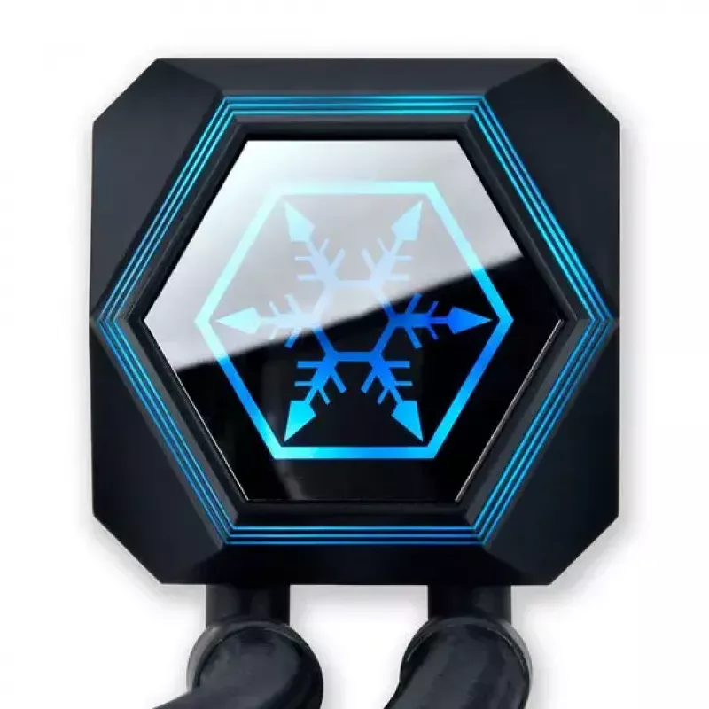 Refrigeración líquida AiO para CPU SilverStone Permafrost PF360-ARGB V2 SST-PF360-ARGB-V2 de 360 mm, ARGB, con controlador RGB incluido, negra