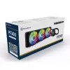 Refrigeración líquida AiO para CPU SilverStone Permafrost PF360-ARGB V2 SST-PF360-ARGB-V2 de 360 mm, ARGB, con controlador RGB incluido, negra