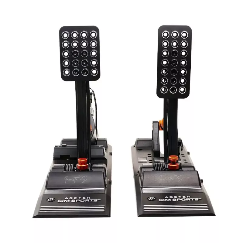 Set de pedales de acelerador y freno Asetek Invicta S Sim-Racing — modelo 40-010-0010006