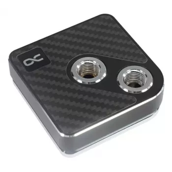 Bloque de refrigeración líquida Alphacool Core 1 Carbon latón cobre níquel negro 72mm