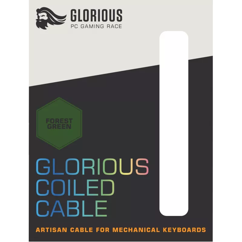 Glorious Gaming coiled verde 1,37 m