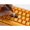 Teclado Ducky One 3 amarillo Mini, gaming, USB, alemán, mecánico, RGB