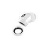 Accesorio de refrigeración líquida BitsPower BP-DWE45RML — latón níquel blanco, rosca de 1/4 de pulgada