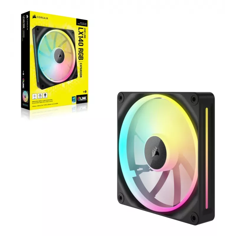 Ventilador Corsair CO-9051027-WW 14 cm negro 350-2000 RPM rodamiento magnético