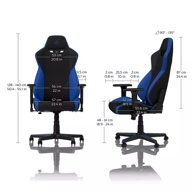 Silla gaming Nitro Concepts S300 asiento acolchado respaldo acolchado