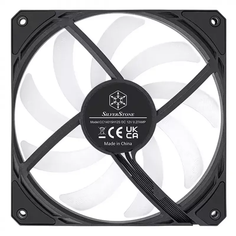 Ventilador Silverstone SST-AS140B-ARGB 14 cm 1700 RPM 33 dB negro