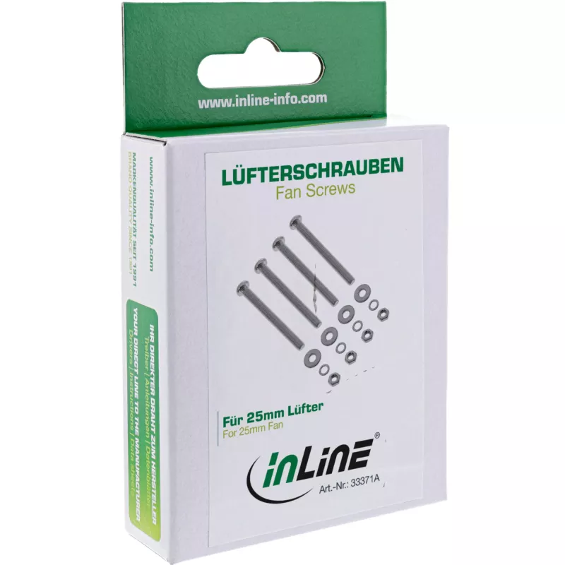 Set de tornillos para ventilador InLine 33371A