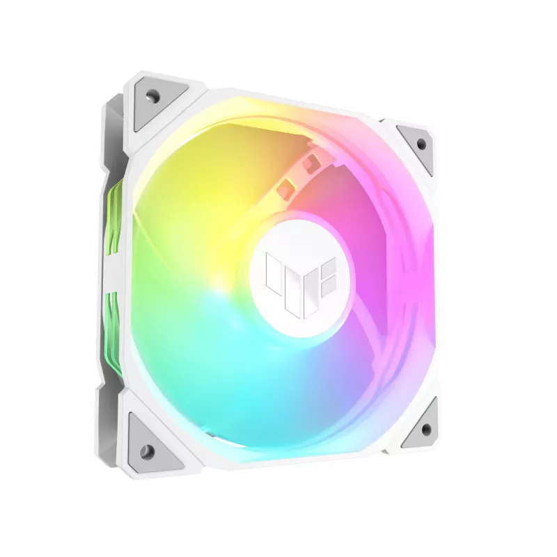 ASUS TUF GAMING TR120 ARGB REVERSE 120 mm 2000 RPM blanco, rodamiento hidráulico, 76.3 CFM
