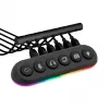 Streamplify HUB DECK 5 concentrador USB, 4x USB 3.0, 1x USB 2.0, RGB, 12V, cable de alimentación UE, negro