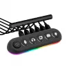 Streamplify HUB DECK 5 concentrador USB, 4x USB 3.0, 1x USB 2.0, RGB, 12V, cable de alimentación UE, negro