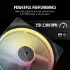 Ventilador Corsair iCUE LINK LX140-R RGB 14 cm negro 2000 rpm 3,55 mmH2O
