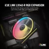 Ventilador Corsair iCUE LINK LX140-R RGB 14 cm negro 2000 rpm 3,55 mmH2O