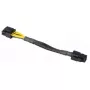 Cable de alimentación interno Akasa AK-CBPW10-15BK 0,15 m PCI-E 8-Pin ATX 4-Pin