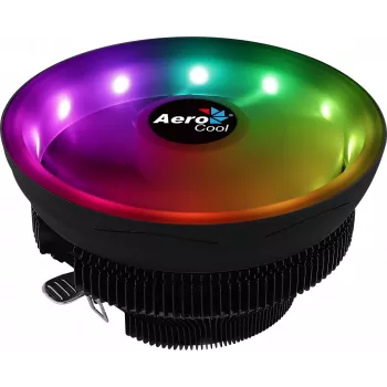 Ventilador de CPU Aerocool Core Plus 13,6 cm, negro, blanco