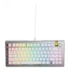 Teclado gaming mecánico GLORIOUS GMMK 3 PRO HE 75% Prebuilt con cable USB QWERTY plata