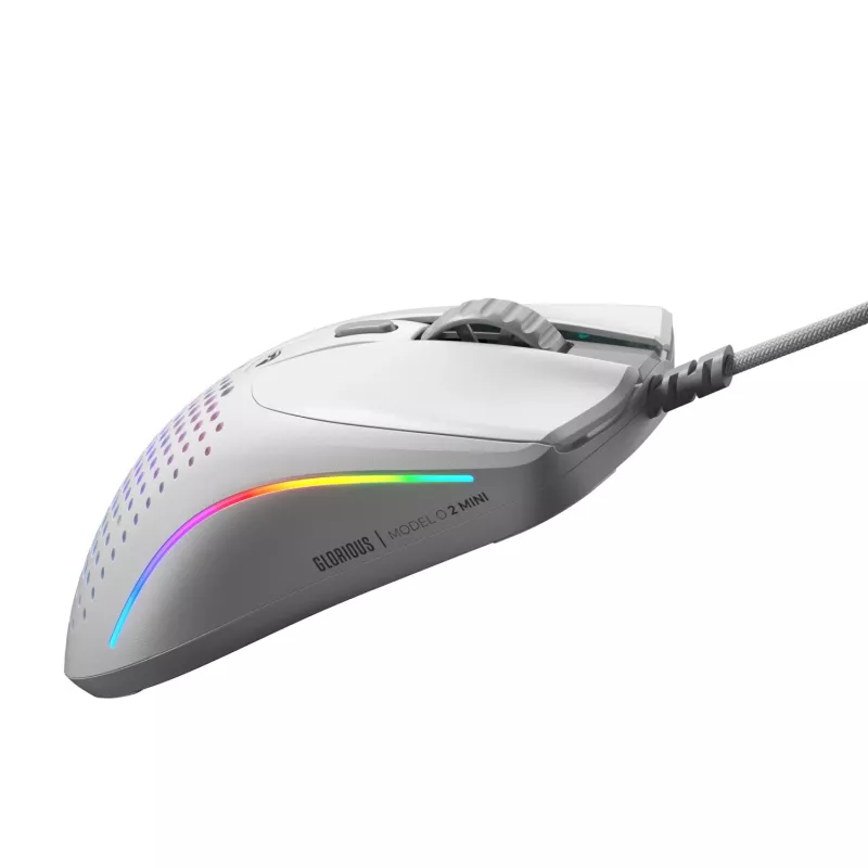 Ratón Glorious Gaming Glorious Model O 2 Mini - blanco mate, diestro, óptico, USB Type-A, 26000 DPI, blanco
