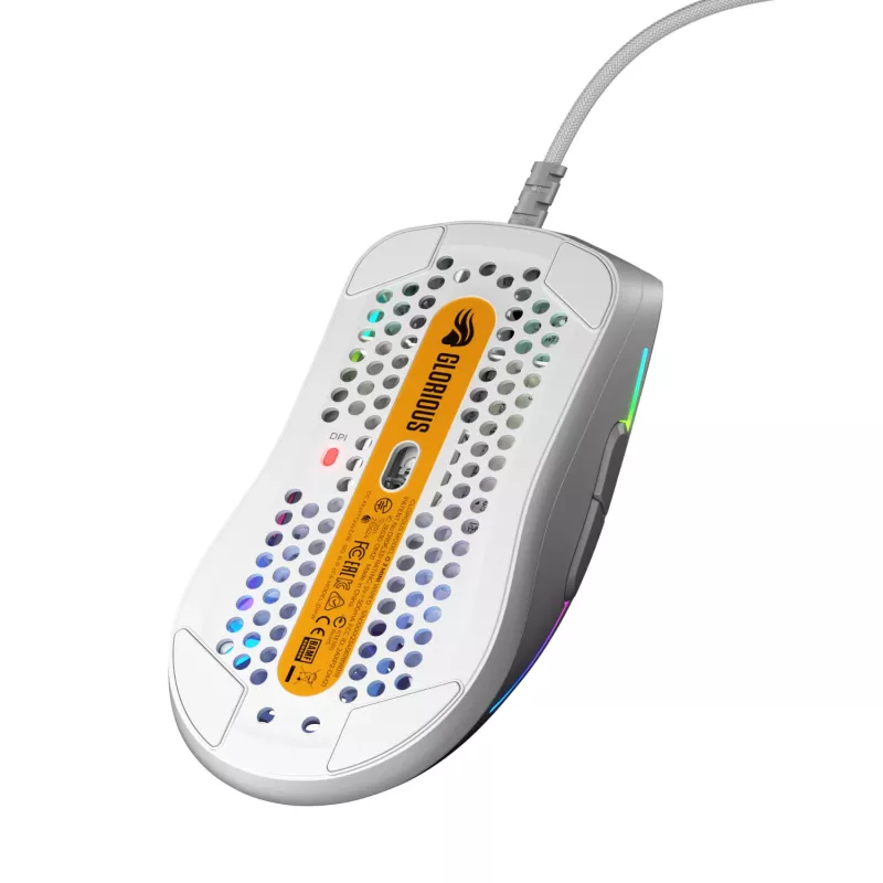 Ratón Glorious Gaming Glorious Model O 2 Mini - blanco mate, diestro, óptico, USB Type-A, 26000 DPI, blanco