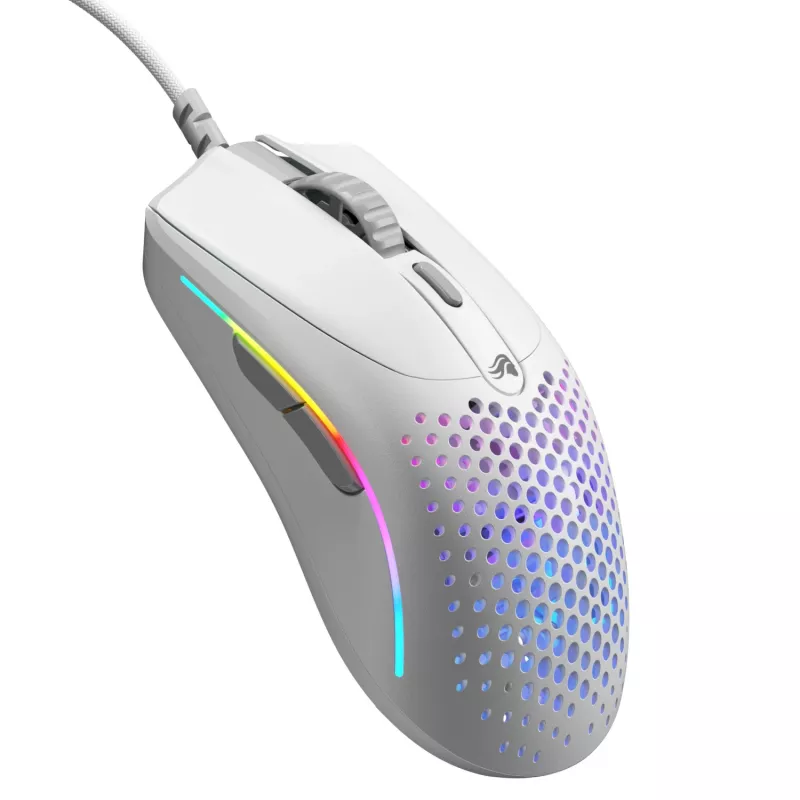 Ratón Glorious Gaming Glorious Model O 2 Mini - blanco mate, diestro, óptico, USB Type-A, 26000 DPI, blanco