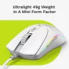 Ratón Glorious Gaming Glorious Model O 2 Mini - blanco mate, diestro, óptico, USB Type-A, 26000 DPI, blanco