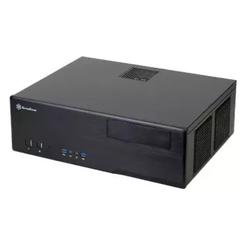 Caja de PC SILVERSTONE Grandia GD05 HTPC negra – Mini-ITX/DTX/Micro-ATX, 2×3,5