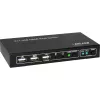 Conmutador KVM HDMI InLine 2x1, 2x1, HDMI 4K2K, hub USB 2.0, con audio