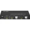 Conmutador KVM HDMI InLine 2x1, 2x1, HDMI 4K2K, hub USB 2.0, con audio