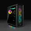 Caja de PC semitorre ATX CORSAIR – iCUE 5000T – RGB Cristal templado – Negro