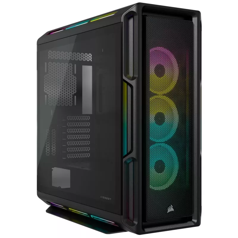 Caja de PC semitorre ATX CORSAIR – iCUE 5000T – RGB Cristal templado – Negro