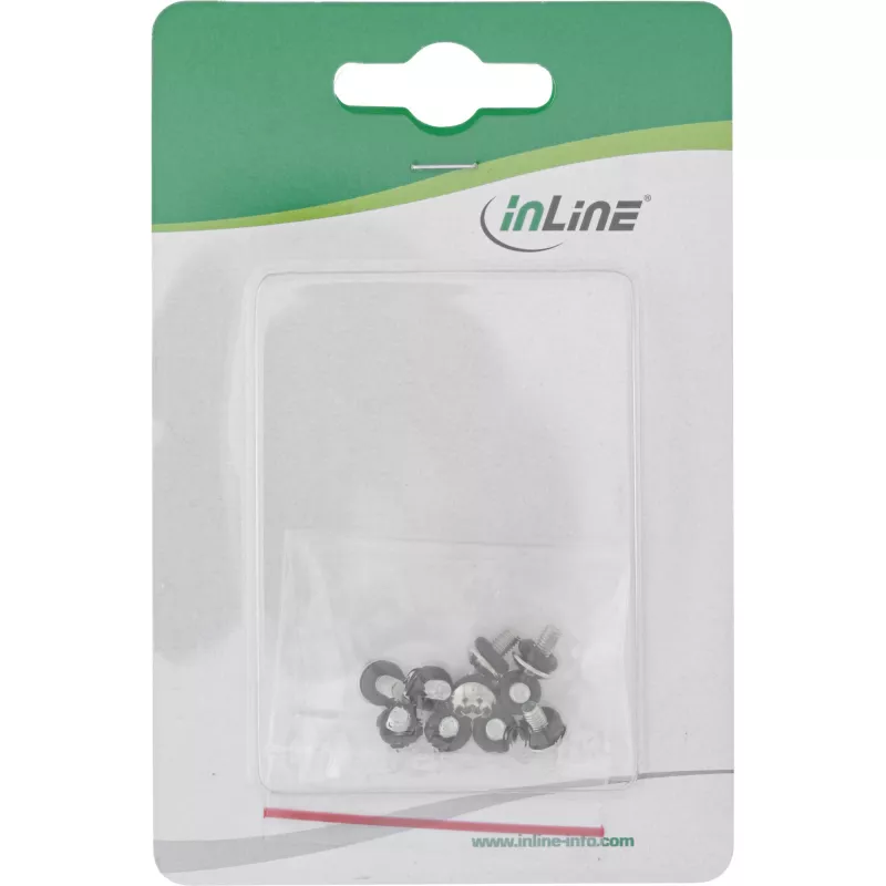 Set de tornillos InLine para placa base con arandelas de goma métricos 10 uds. InLine 77784M