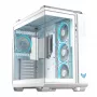 Caja de PC ASUS TUF GAMING GT502 Horizon TG ARGB Blanca — Semitorre, ATX, cristal templado, 4 bahías de 3,5 pulgadas, GPU máx. 400 mm