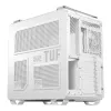 Caja de PC ASUS TUF GAMING GT502 Horizon TG ARGB Blanca — Semitorre, ATX, cristal templado, 4 bahías de 3,5 pulgadas, GPU máx. 400 mm