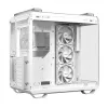 Caja de PC ASUS TUF GAMING GT502 Horizon TG ARGB Blanca — Semitorre, ATX, cristal templado, 4 bahías de 3,5 pulgadas, GPU máx. 400 mm
