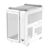 Caja de PC ASUS TUF GAMING GT502 Horizon TG ARGB Blanca — Semitorre, ATX, cristal templado, 4 bahías de 3,5 pulgadas, GPU máx. 400 mm