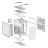 Caja de PC ASUS TUF GAMING GT502 Horizon TG ARGB Blanca — Semitorre, ATX, cristal templado, 4 bahías de 3,5 pulgadas, GPU máx. 400 mm
