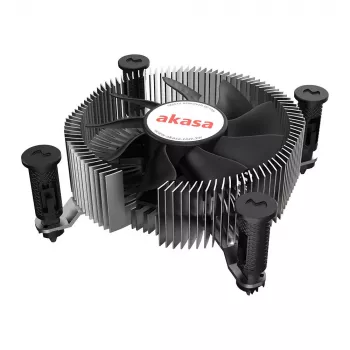 Refrigerador híbrido Akasa Intel LGA1700 aluminio negro 3,76 mmH2O rodamiento de bolas
