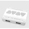 Ventilador de CPU ASUS TUF GAMING TF120 ARGB WHITE EDITION — 3 ventiladores de 120 mm, 1900 RPM, 29 dB, mando a distancia