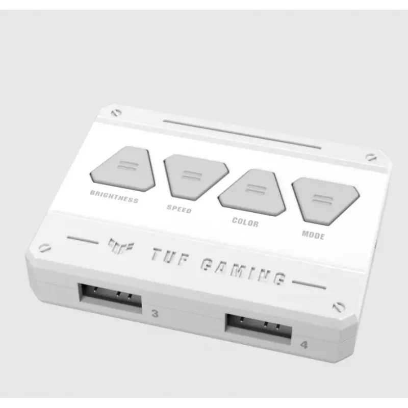 Ventilador de CPU ASUS TUF GAMING TF120 ARGB WHITE EDITION — 3 ventiladores de 120 mm, 1900 RPM, 29 dB, mando a distancia
