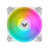 Ventilador de CPU ASUS TUF GAMING TF120 ARGB WHITE EDITION — 3 ventiladores de 120 mm, 1900 RPM, 29 dB, mando a distancia