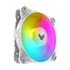 Ventilador de CPU ASUS TUF GAMING TF120 ARGB WHITE EDITION — 3 ventiladores de 120 mm, 1900 RPM, 29 dB, mando a distancia