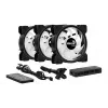 Aerocool Saturn 12F Pro ARGB ventiladores de caja, pack de 3 con controlador, 120 mm