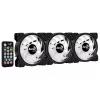 Aerocool Saturn 12F Pro ARGB ventiladores de caja, pack de 3 con controlador, 120 mm