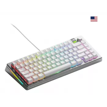 Teclado gaming mecánico GLORIOUS GMMK 3 PRO 75% con cable USB QWERTY RGB plateado (US)