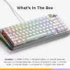 Glorious GMMK 3 Pro 75% teclado gaming personalizable, premontado, con cable, switches Fox, ANSI (US), plateado