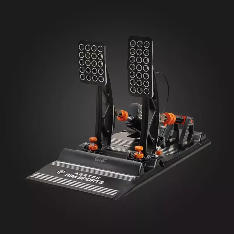 Asetek SimSports Invicta juego de pedales de acelerador y freno para sim racing 40-010-0000001