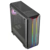 Caja PC ATX Aerocool SKYLINEV2BK doble panel frontal LED ventilador ARGB 12 cm negra