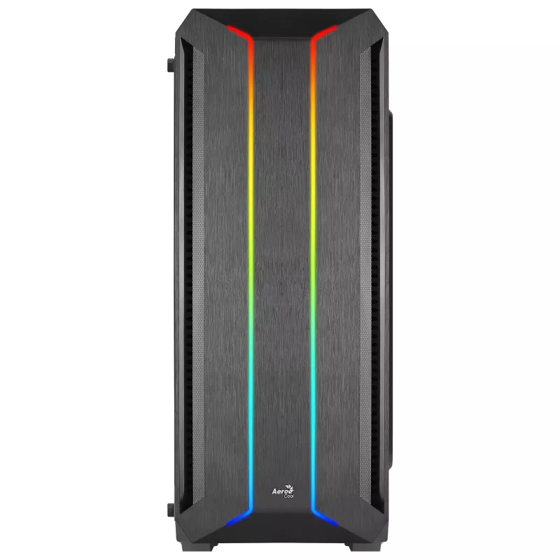 Caja PC ATX Aerocool SKYLINEV2BK doble panel frontal LED ventilador ARGB 12 cm negra